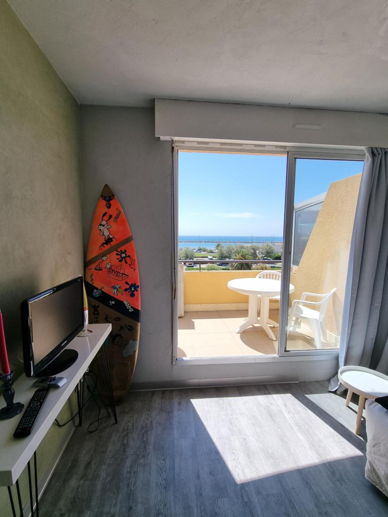 Sete Vue Mer Linge Fourni Apartment Luaran gambar